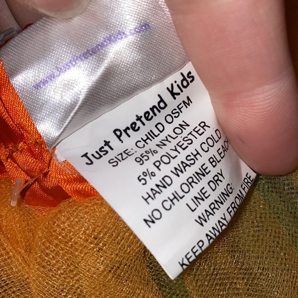 Halloween tutu orange purple black lime green tull satin ribbon bow & waistband - Picture 9 of 9